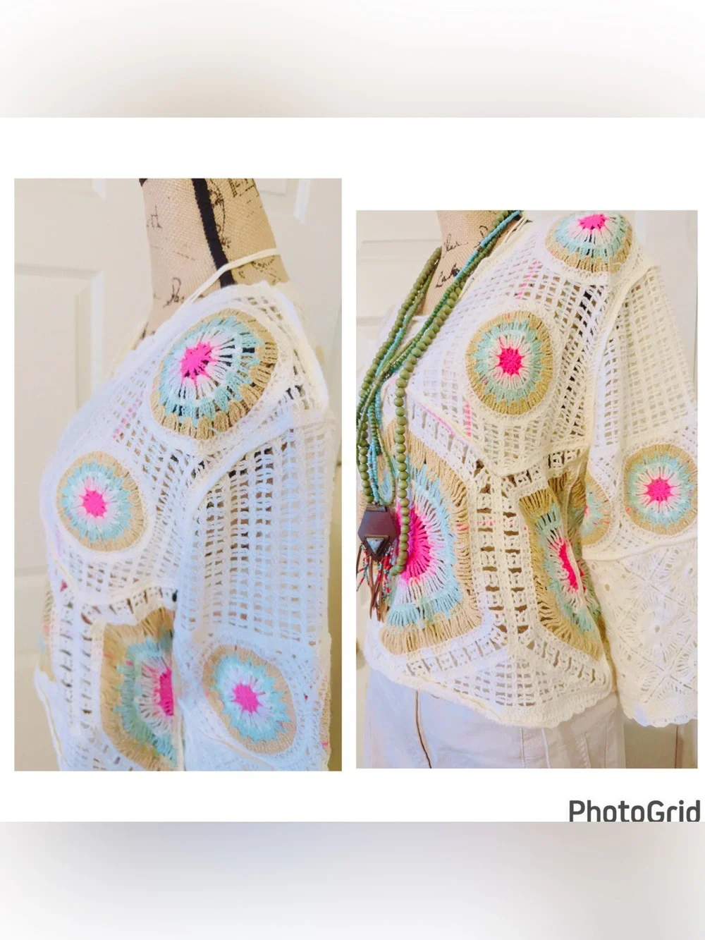 Zara Boho Crochet Top L NWOT